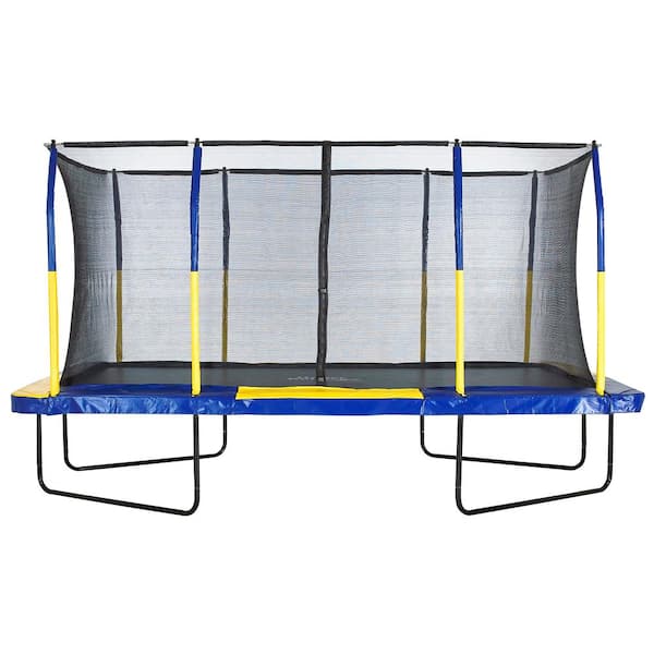 Upper Bounce Machrus Upper Bounce Mega 9ft. X 15ft. Gymnastics Style, Rectangular Trampoline Set w/ Premium TopRing Enclosure System
