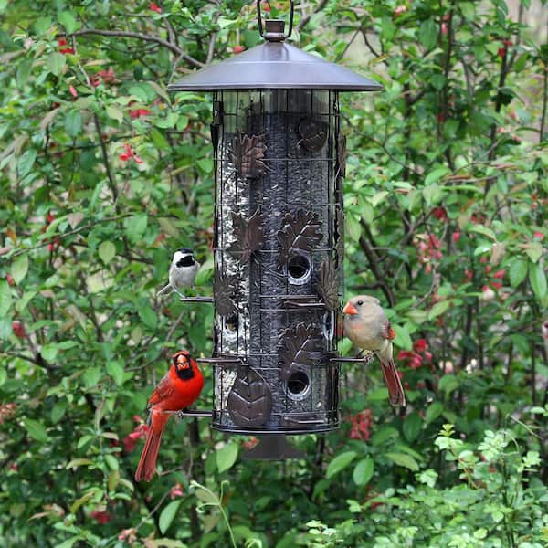 Squirrel-Be-Gone Triple-Tube Squirrel Resistant Wild Bird Feeder - 8 lb. Capacity
