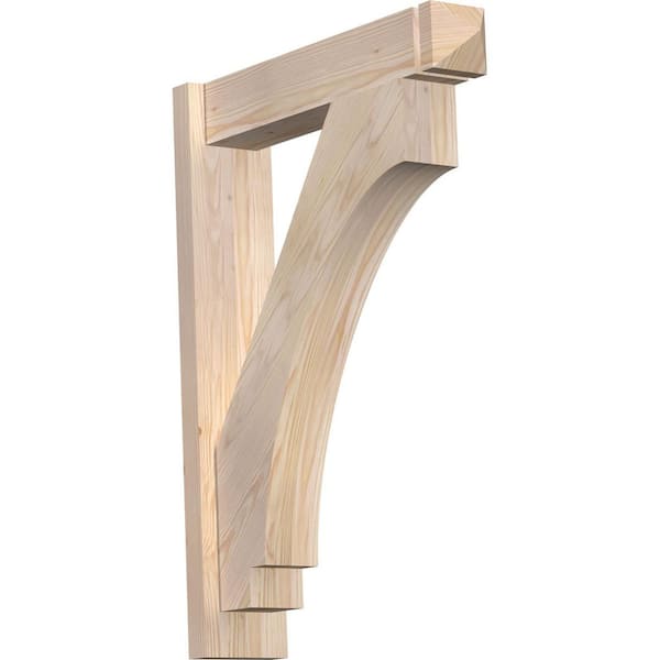 Ekena Millwork 6 in. x 32 in. x 24 in. Douglas Fir Imperial Arts and Crafts Smooth Outlooker