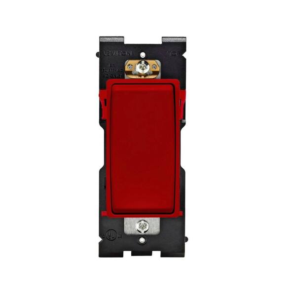 Leviton Renu 15 Amp Single Pole Switch - Red Delicious-DISCONTINUED
