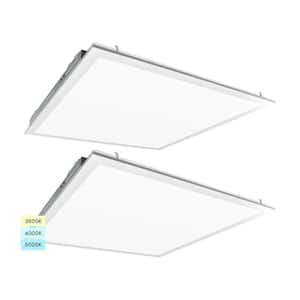2x2 FT 3750/4375/5000 Lumens Integrated LED Panel Light 3 Color Options 3500K/4000K/5000K Dimmable 30/35/40W 2-Pack