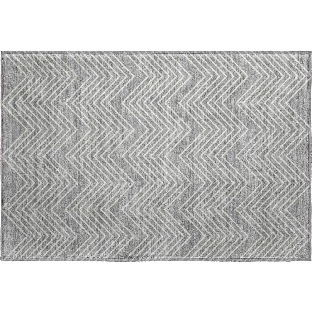 Addison Rugs Mayfield Premium Machine Washable Abstract AMF2390 Gray 2 ...