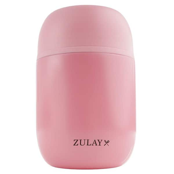 Zulay Kitchen 16oz Vacuum Insulated Food Jar Container - Pink