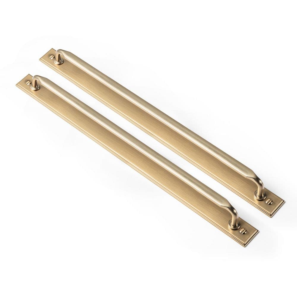 2-Pack 12-5/8 in. (320mm) Champagne Bronze Zinc Alloy Cabinet Pull with Raised Edge Long Backplate Drawer Bar Pull price history on PriceWatchPro