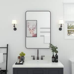 24 in. W x 36 in. H Rectangular Framed Wall Bathroom Vanity Mirror in Oil Rubbed Bronze