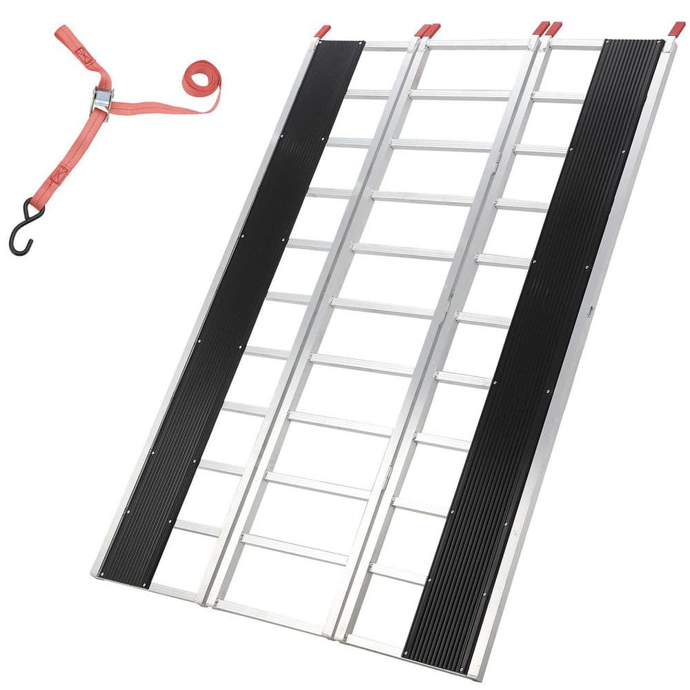 85in. L x 54in. W Aluminum Loading Ramps, 1500LB, Tri-Fold Design w/Anti-Slip Surface for Pickup Trucks, Motorcycles ATV price history on PriceWatchPro