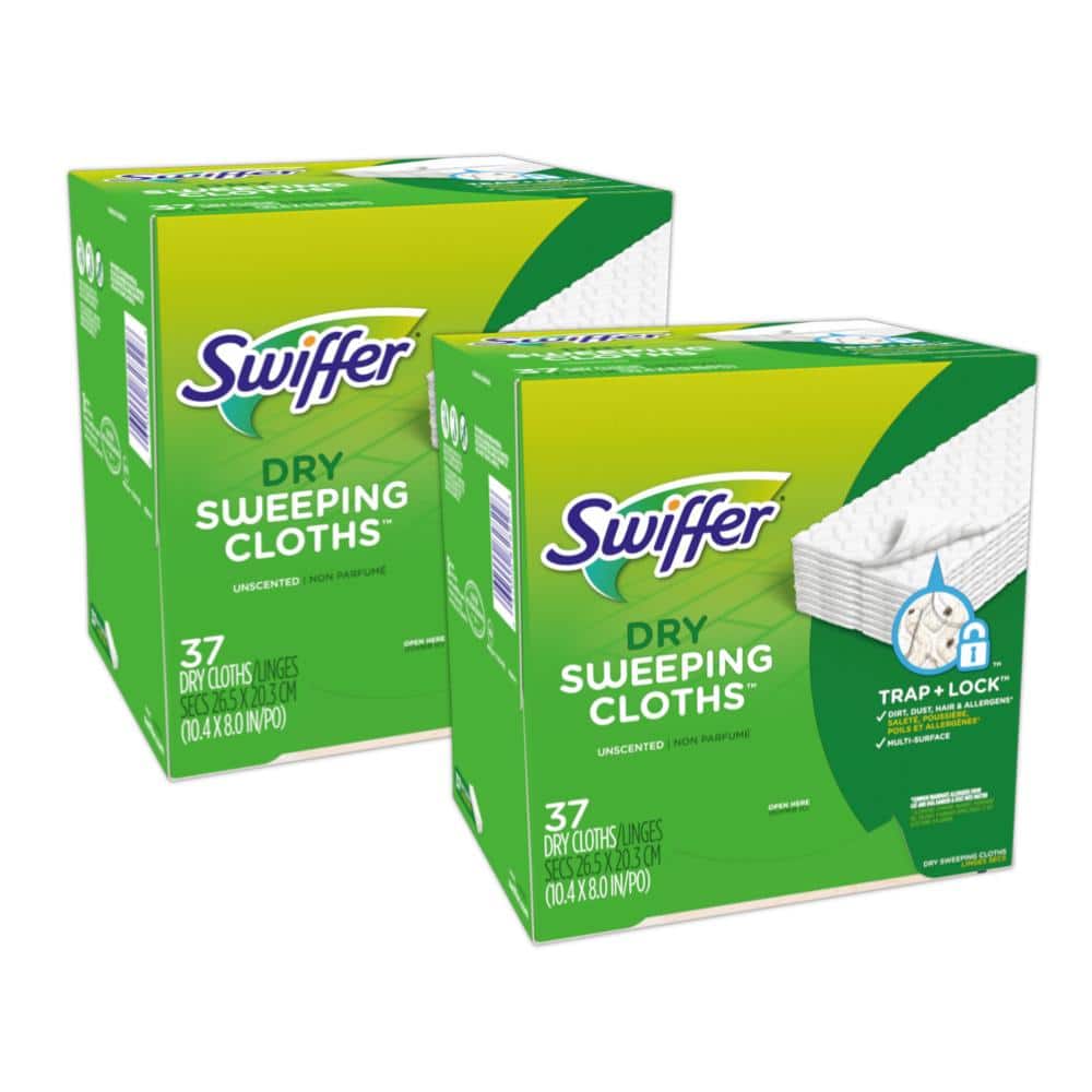 Swiffer Sweeper Multi-Surface Unscented for Duster Floor Mop Dry Sweeping  Cloth Refills (52-Count, 2-Pack) 079168938786 - The Home Depot