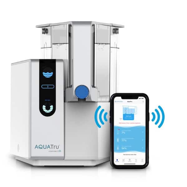 AquaTru Smart Countertop Water Filtration Purification System 4-Stage Ultra Reverse Osmosis Technology App and Wi-Fi