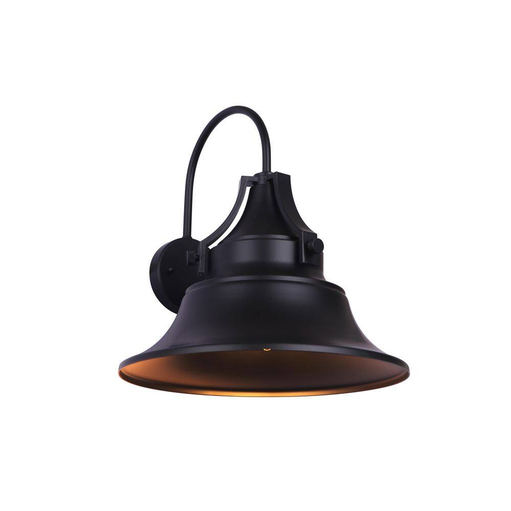 Midnight Black Bronze 16.25" Industrial Wall Sconce