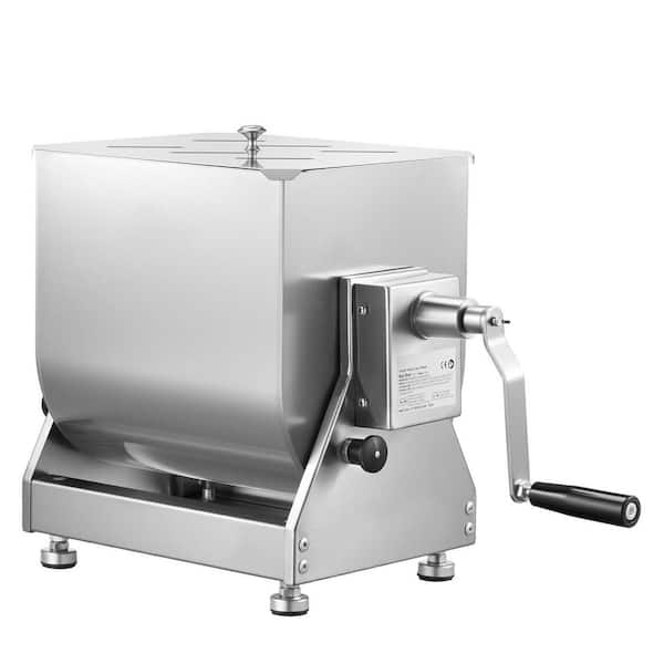 Stainless Steel 40L Tilt Tank 40L Manual Meat Mixer with Lid Handle Gear Reducer