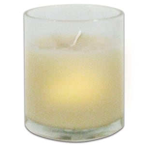 3 in. Clear Glass Votive with Wax (Set of 2)