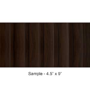 Take Home Sample - Large Slats 1/2 in. x 0.375 ft. x 0.75 ft. Wenge Brown Glue-Up Foam Wood Wall Panel(1-Piece/Pack)