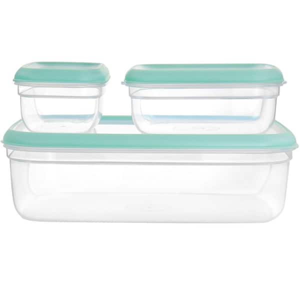 MARTHA STEWART Elsinore 2-Piece Glass Storage Container Set in Green with  Snap Lids 985119532M - The Home Depot