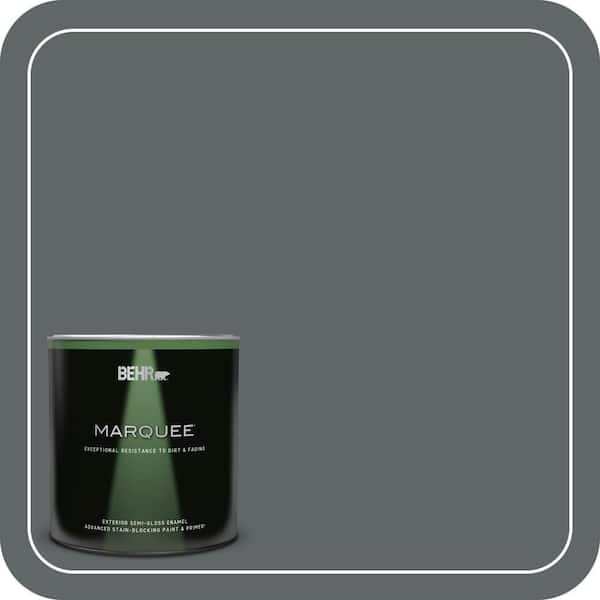 BEHR MARQUEE 1 qt. #N450-6 Binary Star Semi-Gloss Enamel Exterior Paint & Primer