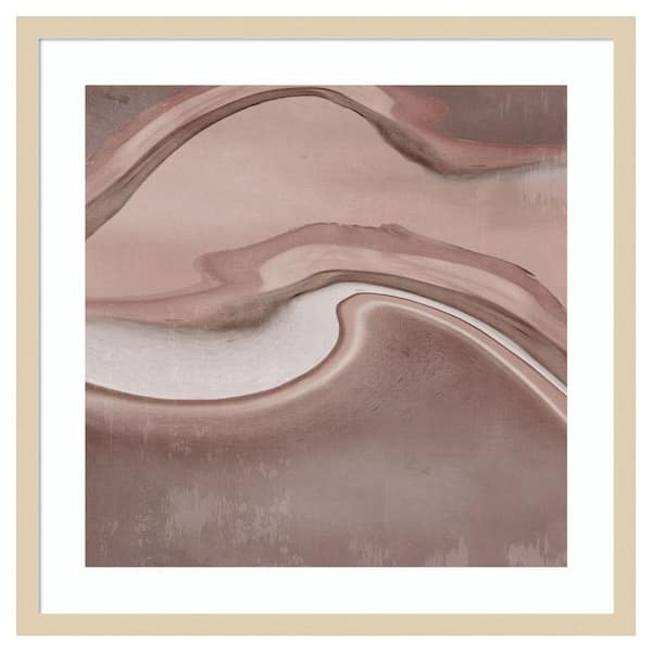 Amanti Art Two Sides II by Alex Black 25 in. W x 25 in. H. Wood Framed Wall Art Print Framed in Brown