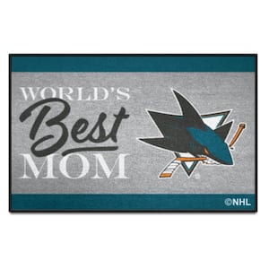 San Jose Sharks World's Best Mom Starter Mat Accent Rug - 19in. x 30in.
