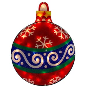 19.5 in. Lighted Christmas Ornament Window Silhouette