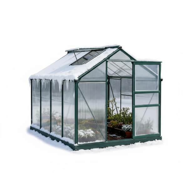 6 ft x 8 ft Outdoor Greenhouse-Walk-in Garden Green House & Panels for All-Season Gardening