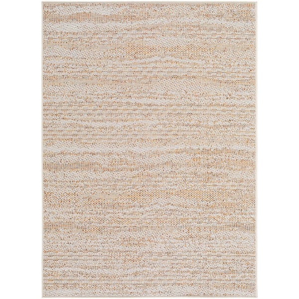 Crete Yellow Cottage 7 ft. x 9 ft. Indoor/Outdoor Area Rug