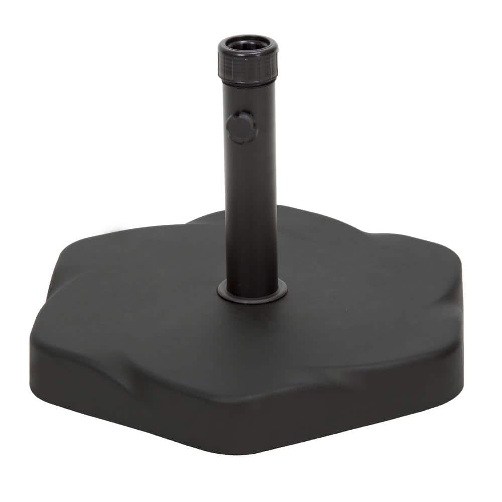 66 lb. Hex Shape Concrete Patio Umbrella Base 18.90 in. Black