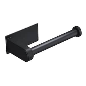 Self Adhesive Bathroom Toilet Paper Holder Stand no Drilling Premium Thicken Stainless Steel in Matte Black