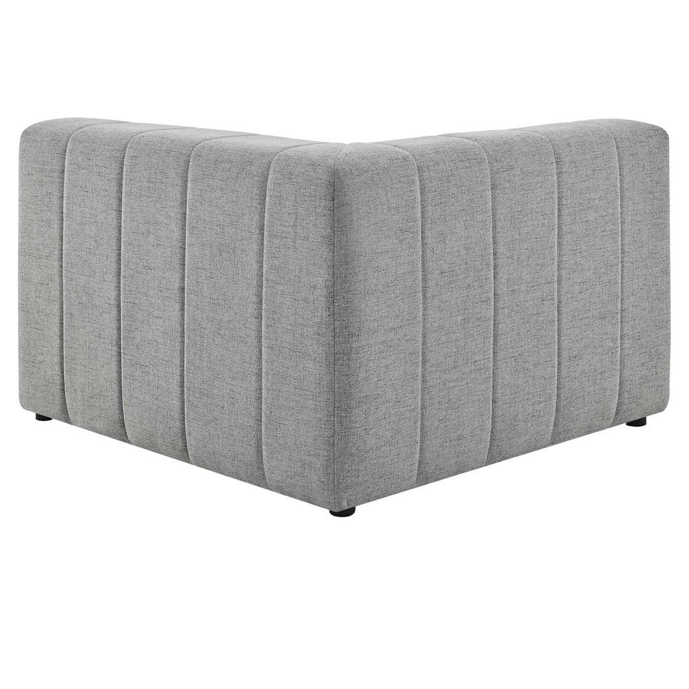 Bartlett 42" Light Gray Polyester Upholstered Left-Arm Lounge Chair