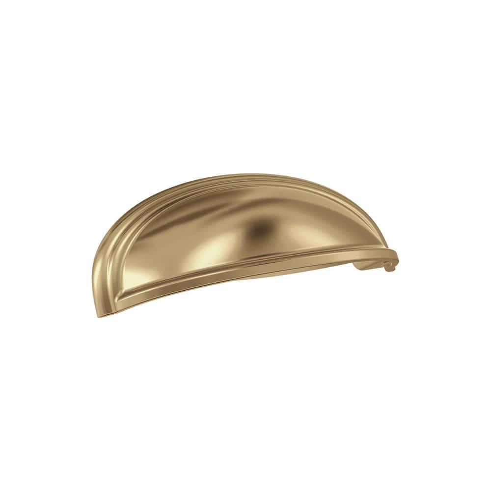 Champagne Bronze Polished Cup Pull with Mounting Hardware