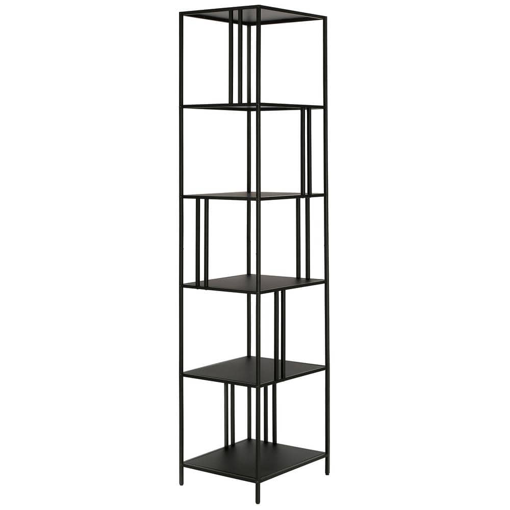 Ernest 76 in. Blackened Bronze 5-Shelf Standard Bookcase price history on PriceWatchPro