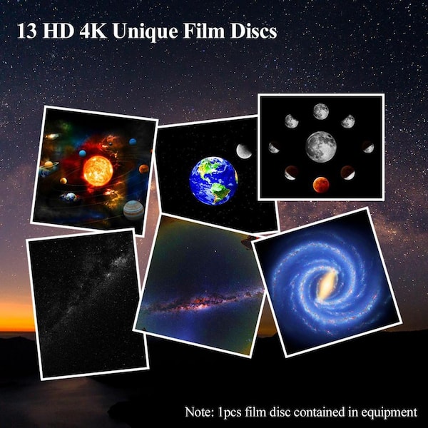 Rossetta 1920 x 1080 4K Star Projector and Planetarium Galaxy