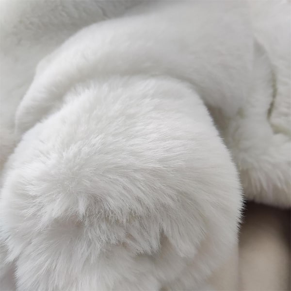 Rabbit White Faux Fur Bra