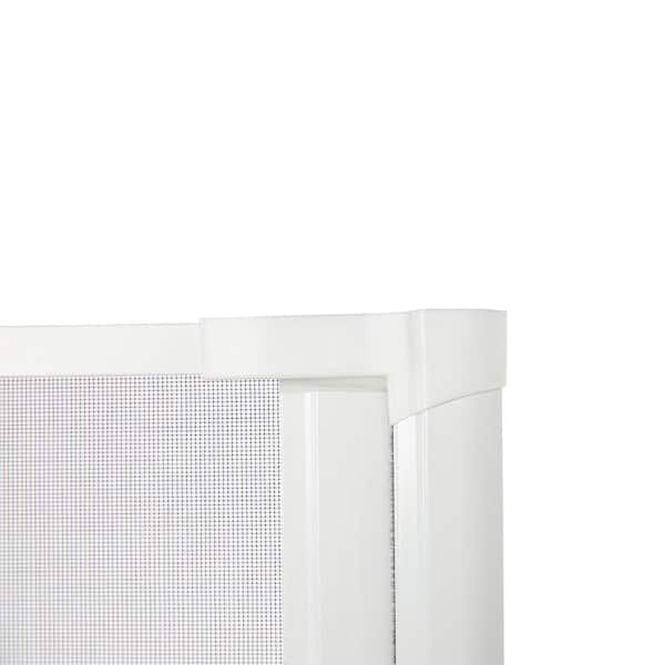 Andersen - 36 in. x 80 in. LuminAire White for Single Entry Door 32 in.-36 in. Universal Handed Aluminum Retractable Screen Door