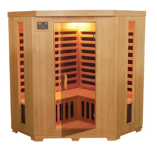 Mountain Ridge 3-Person Corner Carbon Heater Far Infrared Sauna