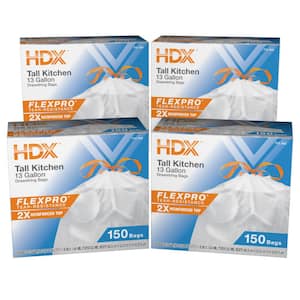 HDX 18 Gal. Kitchen and Compactor Drawstring Trash Bags (90-Count)  HDX18GCK90-2PK - The Home Depot