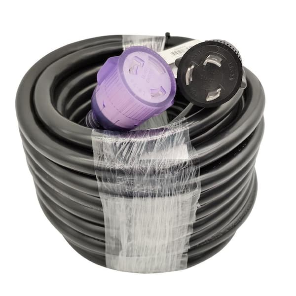 50 ft. 10/3 30 Amp NEMA L6-30 Extension Cord NEMA L6-30P to L6-30R
