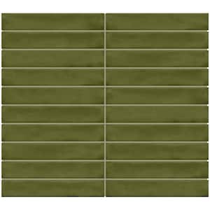 Artcrafted Fern 11-1/2 in. x 10 in. Glazed Ceramic Straight Joint Mosaic Tile (8.3 sq. ft./case)