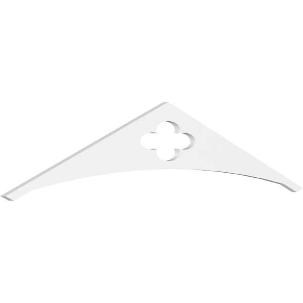 Ekena Millwork Pitch Turner 1 in. x 60 in. x 15 in. (5/12) Architectural Grade PVC Gable Pediment Moulding