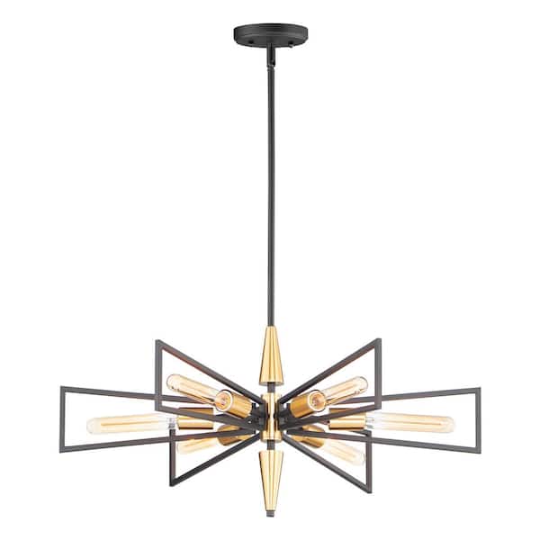 Wings 6-Light Black Chandelier