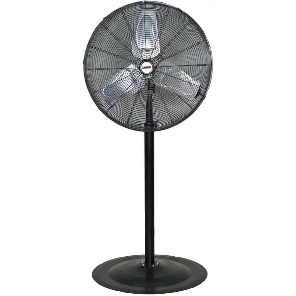 K Tool International KTI77726 24 in. Waterproof Oscillating Pedestal Fan with Misting Kit