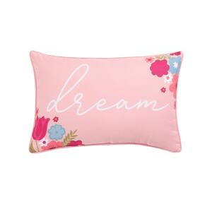 12 in. x 18 in. Pink Decorative Throw Pillow