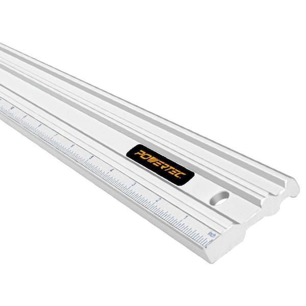 24 in. Anodized Aluminum Straight Edge Ruler Etched in Both Millimeter and Inch Calibrations