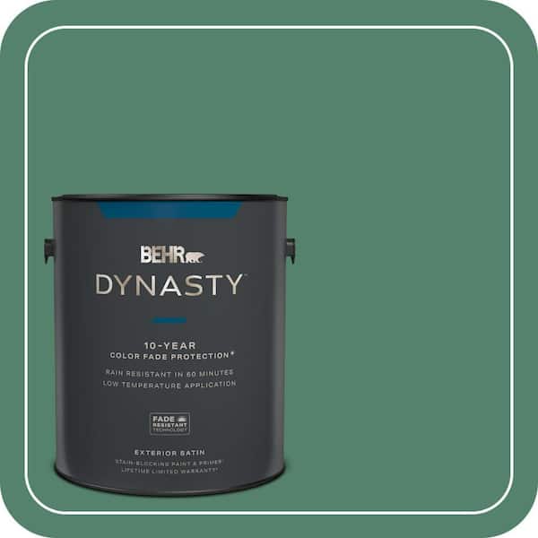 BEHR DYNASTY 1 gal. #M420-6 Tournament Field Satin Enamel Exterior Stain-Blocking Paint & Primer