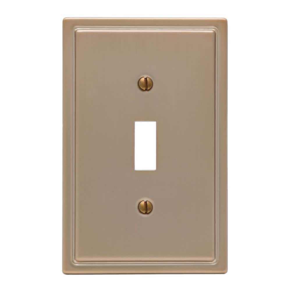 Moderne 1 Gang Toggle Steel Wall Plate - Brushed Bronze price history on PriceWatchPro