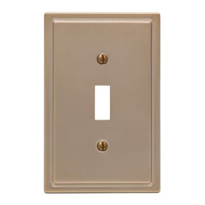 Hampton Bay Tiered 1 Gang Toggle Metal Wall Plate - Antique Copper 84TACHB