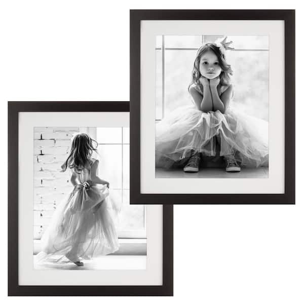 Cubilan 20 in. x 24 in. Black Picture Frame (Set of 2)
