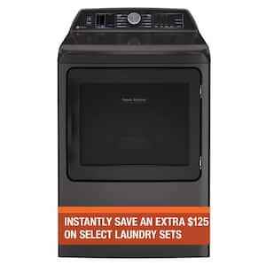 Profile 7.3 cu. ft. Smart Electric Dryer in Diamond Gray with Fabric Refresh, Sanitize, Steam, ENERGY STAR