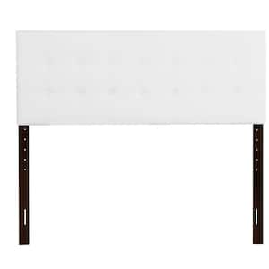 Super Nova White Queen Upholstered Tufted Panel Headboard