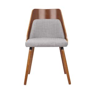 Horry Walnut Color Linen Side Chair B
