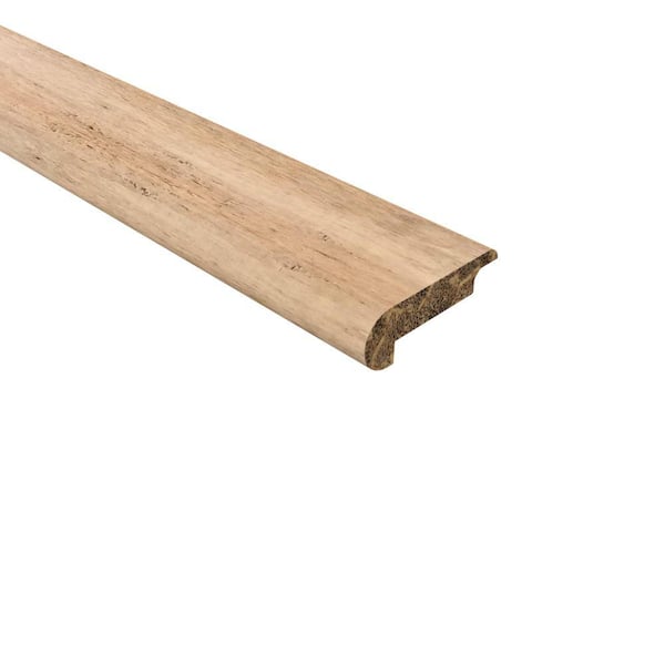Unbranded Strand Woven Bamboo Sedalia 0.438 in. T x 2.17 in. W x 72 in. L Bamboo Overlap Stair Nose Molding
