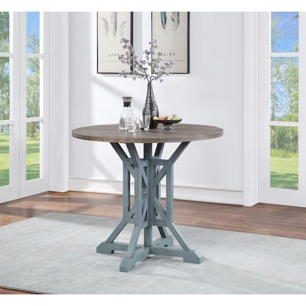 Coast To Coast Accents Bar Harbor 42 in. Round Blue Counter Height