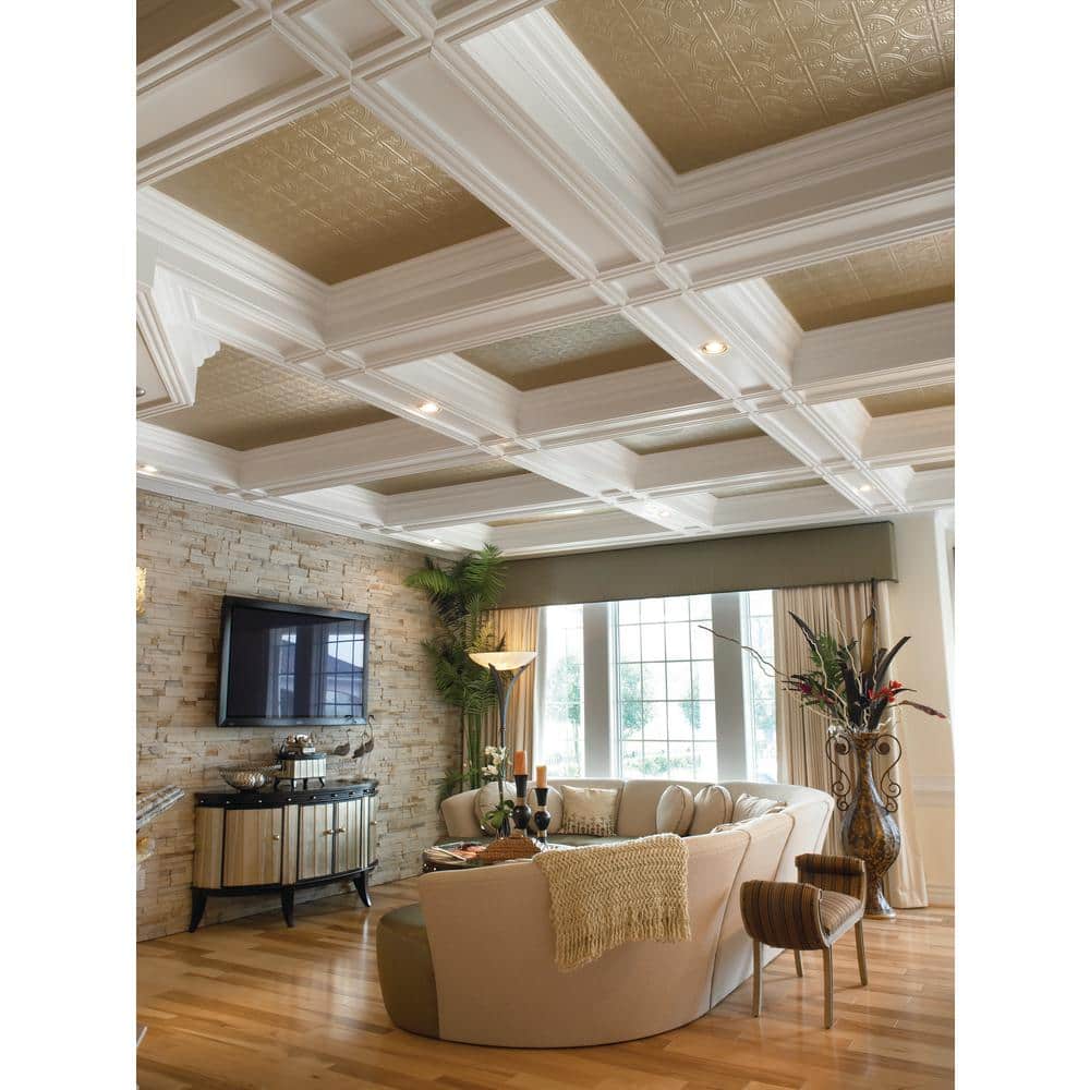 White 12" x 12" Powder Coated Acoustic Ceiling Tiles